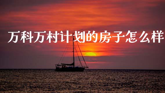 万科万村计划的房子怎么样_https://cj006.lansai.wang_期货开户_第1张