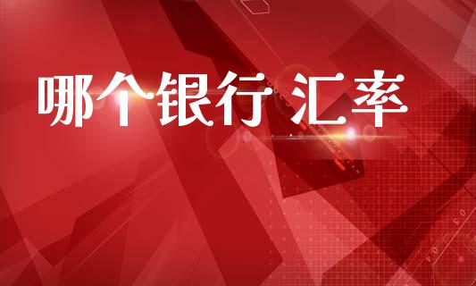 哪个银行 汇率_https://cj006.lansai.wang_金融监管_第1张
