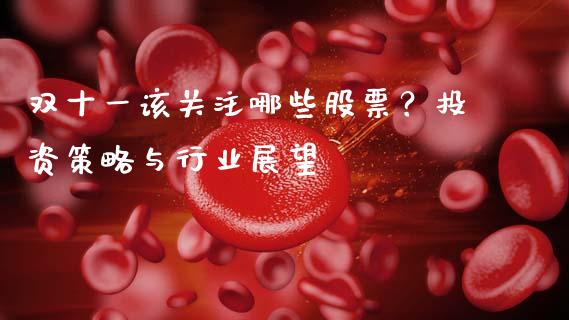 双十一该关注哪些股票？投资策略与行业展望_https://cj006.lansai.wang_全球市场_第1张
