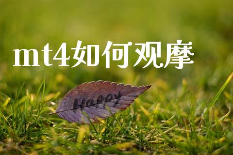 mt4如何观摩_https://cj006.lansai.wang_债券资讯_第1张