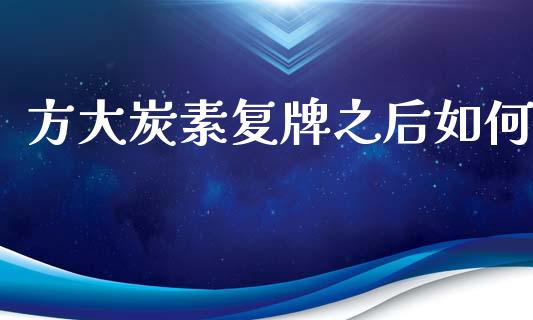 方大炭素复牌之后如何_https://cj006.lansai.wang_全球市场_第1张