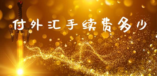 付外汇手续费多少_https://cj006.lansai.wang_金融监管_第1张