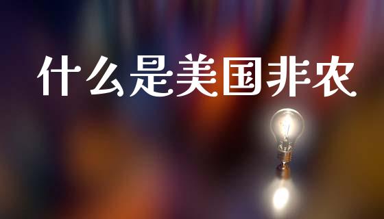 什么是美国非农_https://cj006.lansai.wang_财经新闻_第1张