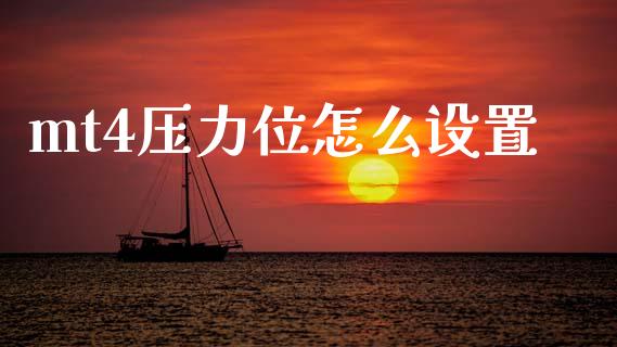 mt4压力位怎么设置_https://cj006.lansai.wang_期货开户_第1张