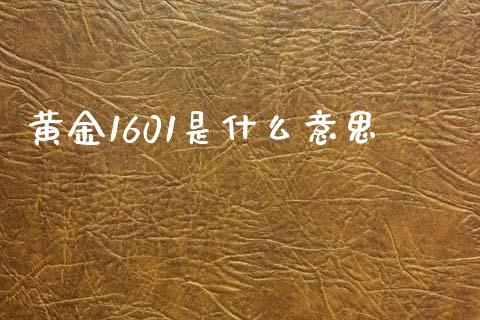 黄金1601是什么意思_https://cj006.lansai.wang_金融监管_第1张
