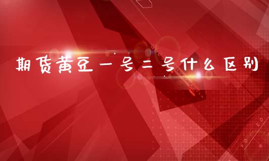 期货黄豆一号二号什么区别_https://cj006.lansai.wang_财经新闻_第1张