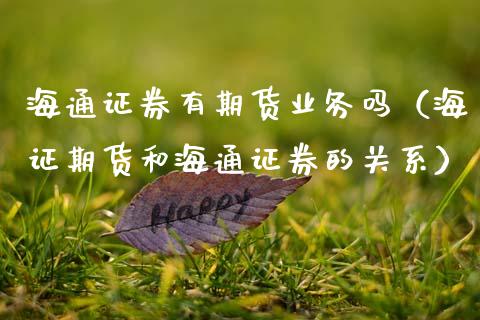 海通证券有期货业务吗（海证期货和海通证券的关系）_https://cj006.lansai.wang_期货开户_第1张