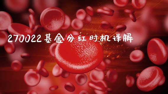 270022基金分红时机详解_https://cj006.lansai.wang_债券资讯_第1张