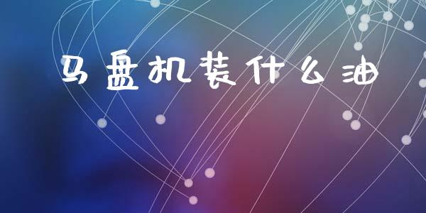 马盘机装什么油_https://cj006.lansai.wang_全球市场_第1张