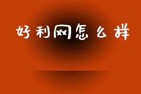 好利网怎么样_https://cj006.lansai.wang_财经新闻_第1张