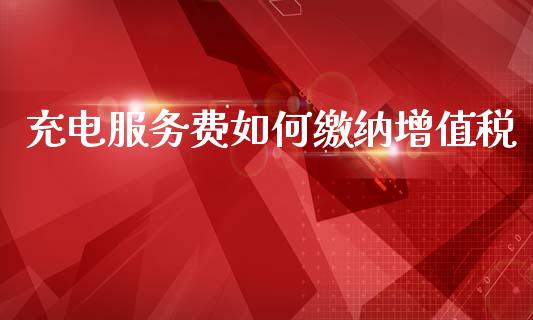 充电服务费如何缴纳增值税_https://cj006.lansai.wang_全球市场_第1张