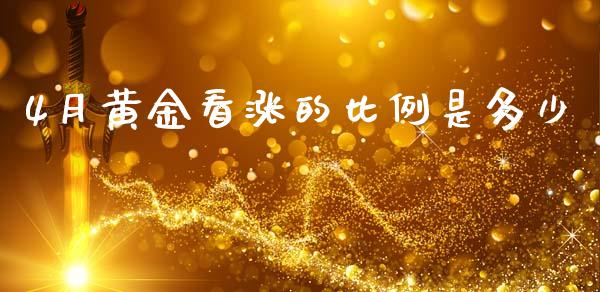 4月黄金看涨的比例是多少_https://cj006.lansai.wang_财经新闻_第1张