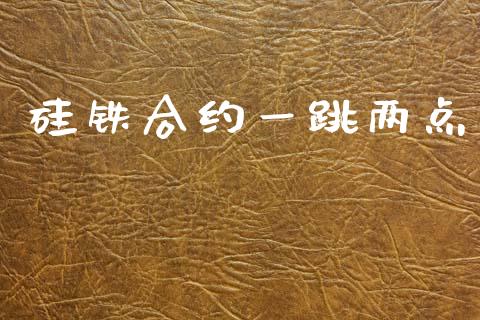 硅铁合约一跳两点_https://cj006.lansai.wang_期货开户_第1张