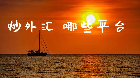 炒外汇 哪些平台_https://cj006.lansai.wang_金融监管_第1张