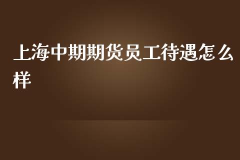 上海中期期货员工待遇怎么样_https://cj006.lansai.wang_财经新闻_第1张